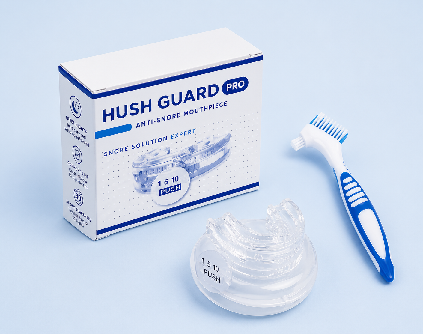 Hush Guard Pro™ — Adjustable Anti-Snoring Mouthpiece